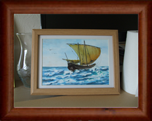 Sailing ship  watercolour 2012