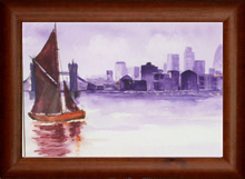 Thames Barge Watercolour